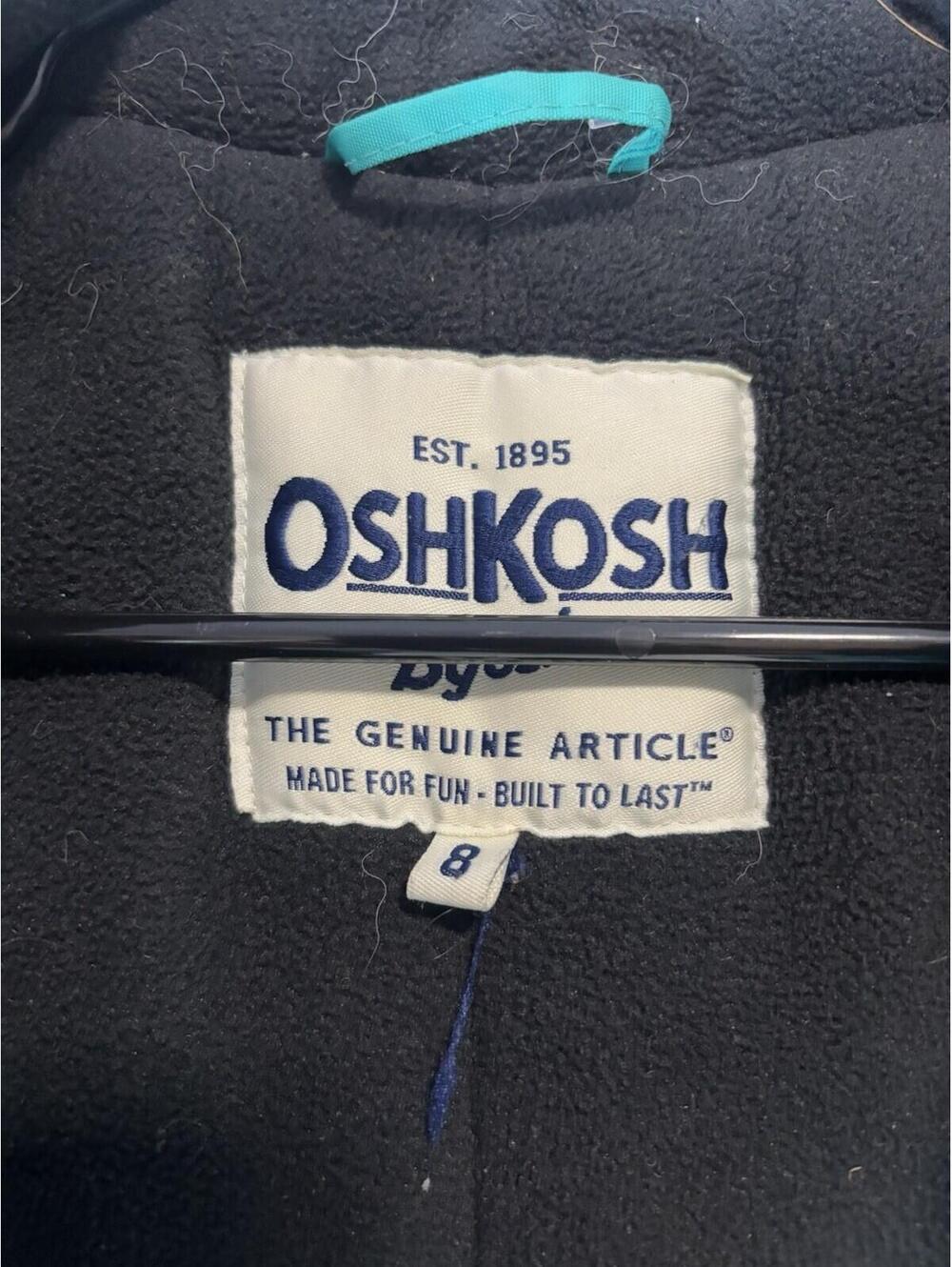 OshKosh B’gosh boys Winter Jacket Teal Size 8 - Picture 6 of 12